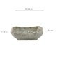 Preview: TDS, Plate, Grey Soshun, 8,5 x 6,5 cm , Item No. 16615