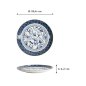 Preview: Plate Flora Japonica Gingko Blue, White, Porcelain, Ø 20.6 cm, Item No. 16716