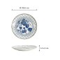 Preview: Teller Flora Japonica Ivy Blau/Weiß, Porzellan, Ø 20,6 cm, Art.-Nr. 16719