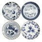 Preview: Teller-Set Flora Japonica Blau/Weiß in Geschenkbox, 4-tlg., Porzellan, Ø 20,6 cm, Art.-Nr. 16852