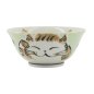 Preview: TDS, Rice Bowl, Fuku Cat Neko, Kawaii, Green Ø 15x7 cm, 500ml - Item No: 16901