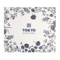 Preview: Mug Set Flora Japonica Blue in a gift box, 4pcs, Porcelain, 380 ml, Item No. 16975