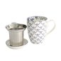 Preview: Mug Flora Japonica Maple Blue in a gift box, Porcelain, 380 ml, Item No. 16977