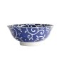 Preview: Ramen Bowl Tokyo Blue Mixed Bowls Karakusa, Porcelain, 1.3 L, Item No. 17754