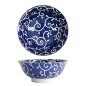 Preview: Ramen Bowl Tokyo Blue Mixed Bowls Karakusa, Porcelain, 1.3 L