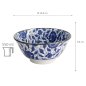 Preview: TDS,  Schale, Mixed Bowls, Koimari Botan, Ø 14,8 x 6,8 cm 550 ml  - Art Nr. 17783