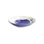 Preview: Deep Plate Seafood Snapper Blue, White, Porcelain, Ø 21.7 cm, 900 ml, Item No. 17787