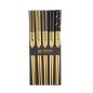 Preview: Black Stripe DJ 5 Paar Essstäbchen bei Tokyo Design Studio