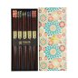 Preview: TDS, Chopstick Set, Nippon Floral, 5 pair, 22,5 cm, Item No. 17945