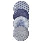 Preview: Plate Set Nippon Blue Blue, White, 4pcs, Porcelain, &Oslash; 16 cm