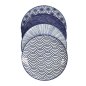 Preview: Teller-Set Nippon Blue Blau/Wei&szlig;, 4-tlg., Porzellan, &Oslash; 20,6 cm