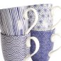 Preview: TDS, Mug Set, 4-piece set, Giftset, Nippon Blue, Ø 8.5 x 10.2 cm 380 ml, Item No. 17989