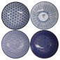 Preview: Ramenschalen-Set Nippon Blue, 4-tlg., Porzellan, Ø 21 × 7,8 cm, 1 L, Art.-Nr. 18357