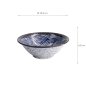 Preview: TDS, Bowl, Aisai Seigaiha, Ø 19.6 x 6.8 cm, Item No. 18577