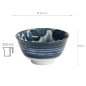 Preview: TDS, Japonism Schale, Lion, Dunkelgrau, Ø 12,7 x 6,8 cm - Art Nr: 18700