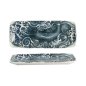 Preview: Servierplatte Japonism Carp Grau/Wei&szlig;, Porzellan, 28,5 &times; 14 &times; 2,5 cm