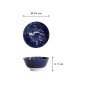 Preview: Rice Bowl Japonism Crane Blue, Porcelain, 500 ml, Item No. 18758