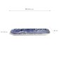 Preview: TDS, Plate, Japonism, Crane, Blue,  28.5x14x2.5cm - Item No: 18768