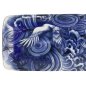 Preview: TDS, Plate, Japonism, Crane, Blue,  28.5x14x2.5cm - Item No: 18768