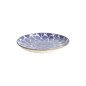 Preview: Plate Ohuke Dahlia Blue, White, Porcelain, Ø 21.5 cm, Item No. 18888