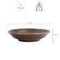 Preview: Nudelschale Iga Matte, Keramik, 20,5 × 4,5 cm, Art.-Nr. 20324