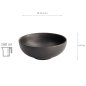 Preview: Yuzu Schwarz Runde Schale Ø 11.1x4.4cm 180ml Schale bei Tokyo Design Studio (Bild 6 von 6)