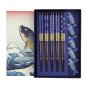 Preview: TDS, Chopstick Set, Fish, with chopstick rests, 5 pair, 22.5 cm, 10-piece set, Item No. 20903