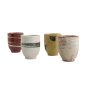 Preview: Tassen-Set Craft Geschenkbox C Verschiedene Farben, 4-tlg., Porzellan, Ø 6,7 cm, Höhe 8,3 cm, 200 ml, Art.-Nr. 20916