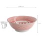 Preview: TDS, Ramen-Schale, Kawaii Lucky Cat, Rot, Ø 19.7x7cm 1000ml - Art Nr: 20953