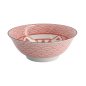 Preview: TDS, Ramen-Schale, Kawaii Lucky Cat, Rot, Ø 19.7x7cm 1000ml - Art Nr: 20953