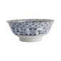 Preview: TDS, Ramen Bowl, Mixed Bowls, Madori-Bishi-Botan, Ø 21 x 8.7 cm, 1300 ml, Blue - Item No. 20958
