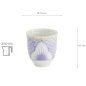 Preview: TDS, Cup, Lily Flower, Purple, Ø 7.8x8.2cm 250ml  - Item No: 21146