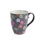 Preview: Schwarz Kawaii Blume Tasse in Geschenkbox bei Tokyo Design Studio (Bild 2 von 2)