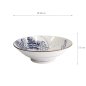 Preview: TDS, Ramen Bowl, Hokusai, Blue/White, Ø 24x7.5cm, Item No. 21209