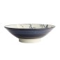 Preview: TDS, Ramen Bowl, Plum, Blue/White, Ø 24.5x7.5cm, Item No. 21217