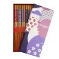 Preview: Circle Flower Chopstick Set 5 pair at Tokyo Design Studio (picture 1 of 4)