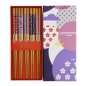 Preview: TDS, Chopstick Set 5 pair, Circle Flower, Item No. 21307