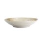 Preview: TDS, Deep Plate, Yukishino, White/Brown, Ø 22.5x 5 cm, Item No. 21416
