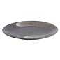 Preview: TDS, Big Plate, Arahake, Round Ø 28.5x 3.5cm, Bk/Br, Item No. 21426