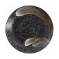 Preview: Teller Arahake Schwarz/Braun, Steinzeug, Ø 28,5 cm, Art.-Nr. 21426