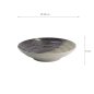 Preview: Deep Plate Oboro Yamakage Black, Brown, White, Stoneware, Ø 29 cm, Item No. 21443