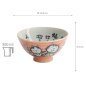 Preview: TDS, Rice Bowl, Kawaii Neko Cat, Pink, Ø 11.4 x 6.2cm 300ml - Item No. 2153