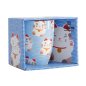 Preview: TDS, Kawaii Glückliche Katze Tasse in Geschenkbox, Weiß/Schwarz Katze, 380ml, Ø 8,5x10,2cm , Item No. 21533