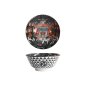 Preview: Rice Bowl Asakusa Matsuri Red, Black, Porcelain, &Oslash; 14.8 cm. Height 7 cm, 550 ml