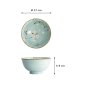 Preview: Rice Bowl Light Blue Sakura Light, Porcelain, 900 ml, Item No. 21589