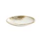 Preview: Plate Yukishino White, Brown, Porcelain, Ø 24.8 cm, Item No. 21611