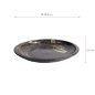 Preview: TDS, Large Round Plate, Arahake Black/Brown, Ø 24.8x3.5cm, Item No. 21614