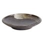 Preview: TDS, Round Plate, Arahake, Black/Brown, Ø 9.8 x 1.7 cm, Item No. 21616