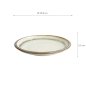 Preview: Teller Wasabi Hellgrün/Beige, Steinzeug, Ø 24,8 cm, Art.-Nr. 21620