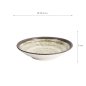 Preview: TDS, Asashio Rim Bowl, Black/White, Ø22.5x5cm, Item No. 21631